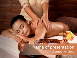 Back Pampering Body Care PowerPoint Template