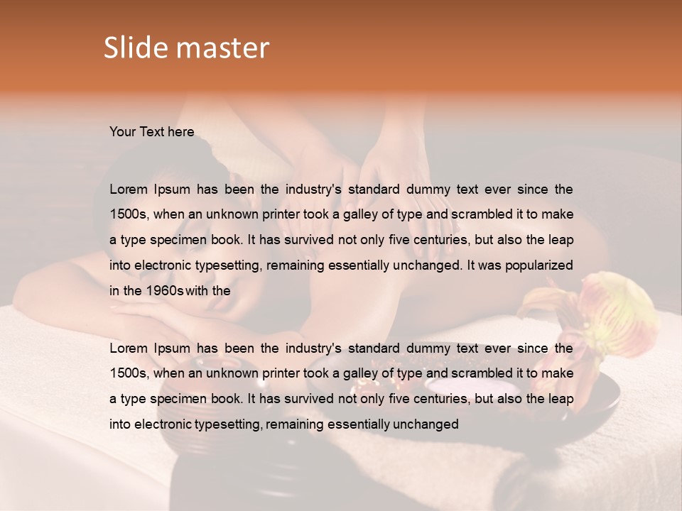 Back Pampering Body Care PowerPoint Template