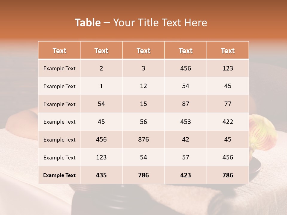 Back Pampering Body Care PowerPoint Template