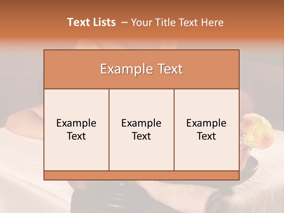 Back Pampering Body Care PowerPoint Template