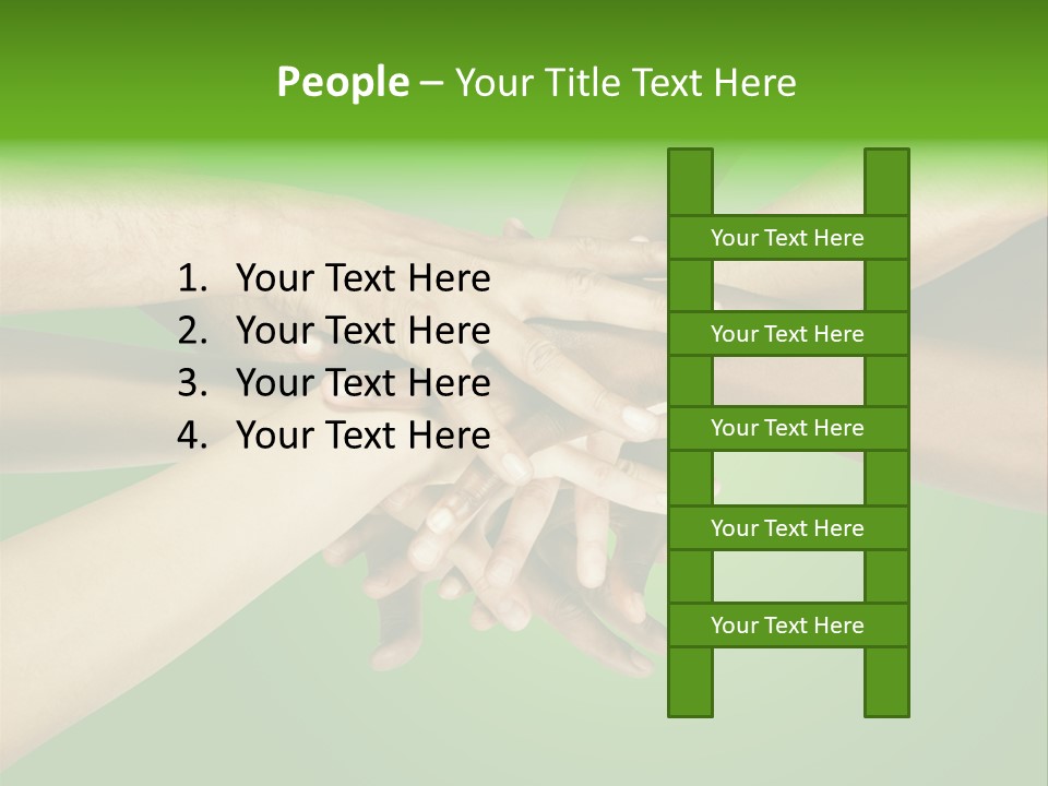 Wrinkled People Heap PowerPoint Template