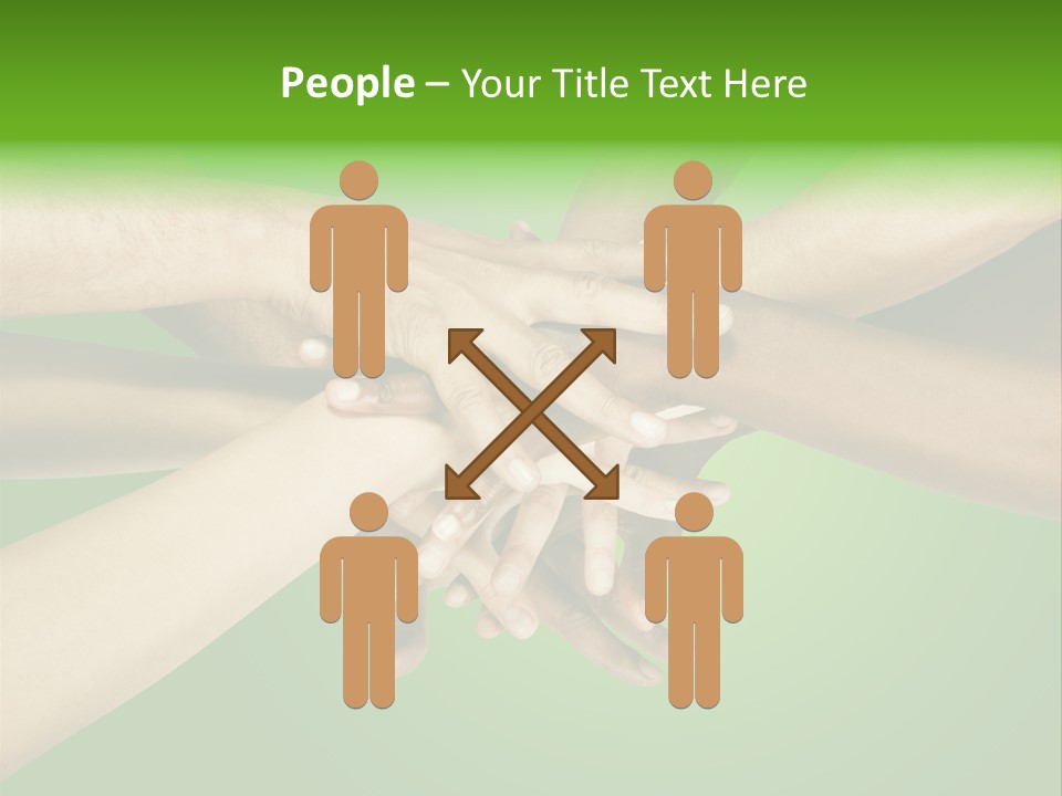 Wrinkled People Heap PowerPoint Template