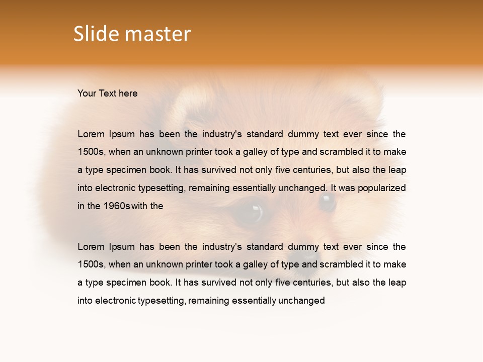 Cute Staring Horizontal PowerPoint Template