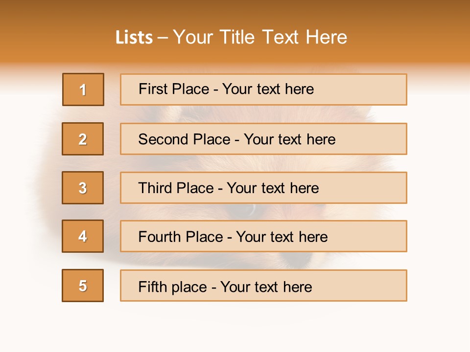 Cute Staring Horizontal PowerPoint Template