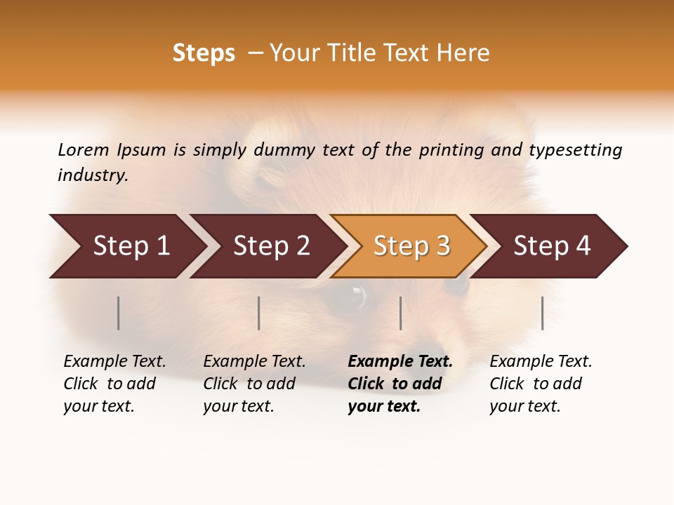 Cute Staring Horizontal PowerPoint Template