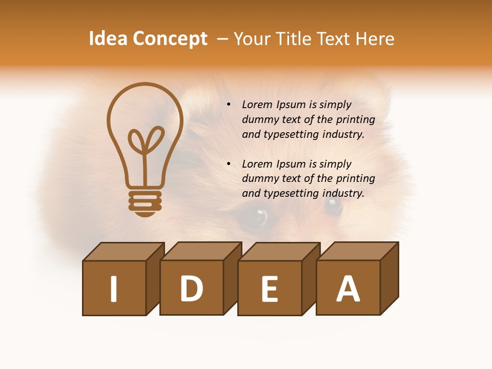 Cute Staring Horizontal PowerPoint Template