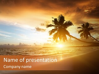 Sea Travel Seascape PowerPoint Template