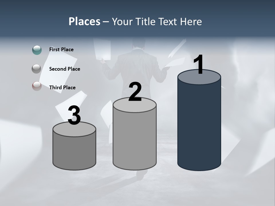 Flying Destruction Power PowerPoint Template