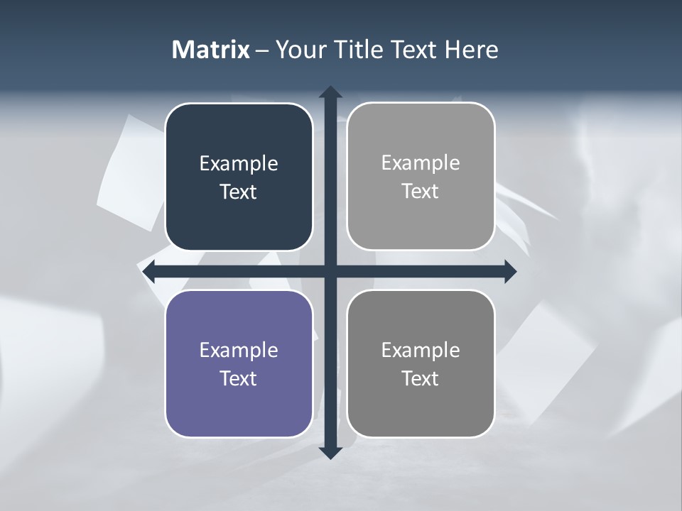 Flying Destruction Power PowerPoint Template
