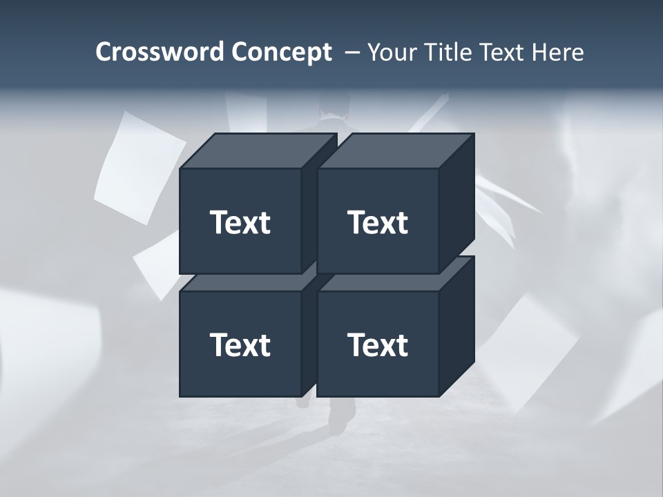 Flying Destruction Power PowerPoint Template