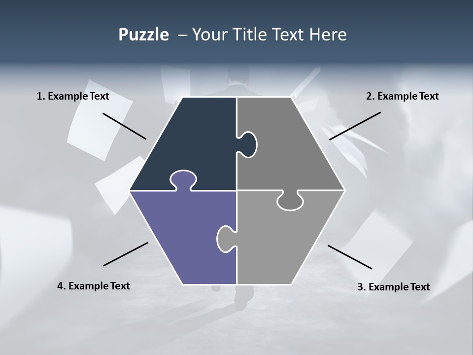 Flying Destruction Power PowerPoint Template