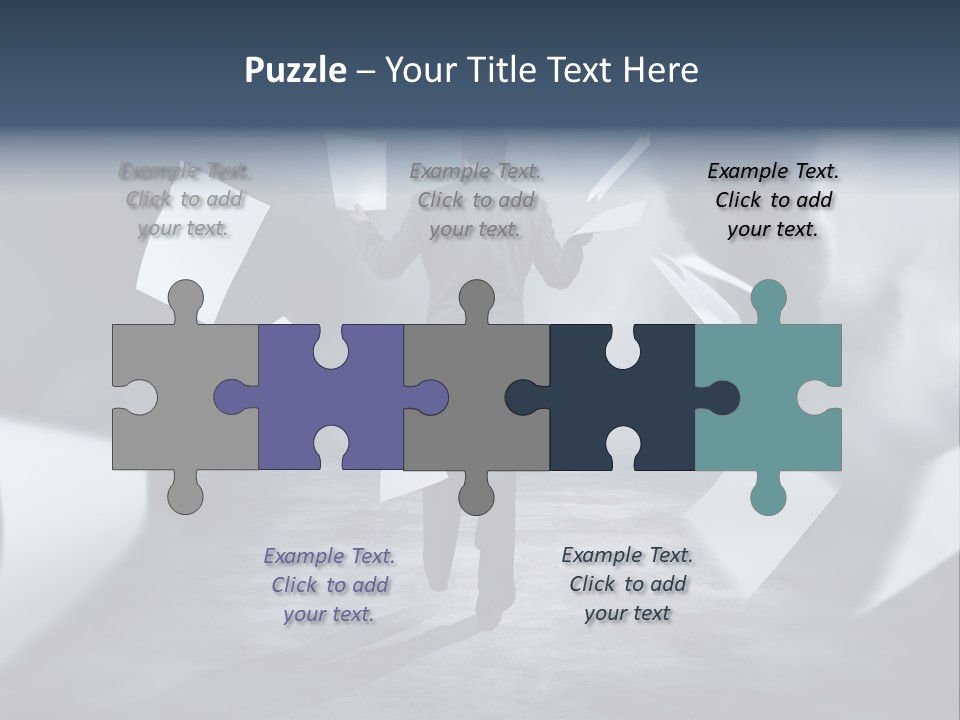 Flying Destruction Power PowerPoint Template