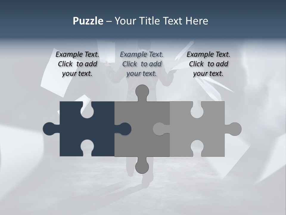 Flying Destruction Power PowerPoint Template