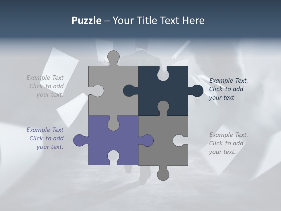 Flying Destruction Power PowerPoint Template