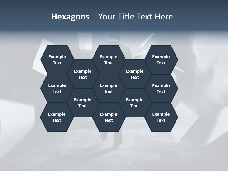 Flying Destruction Power PowerPoint Template