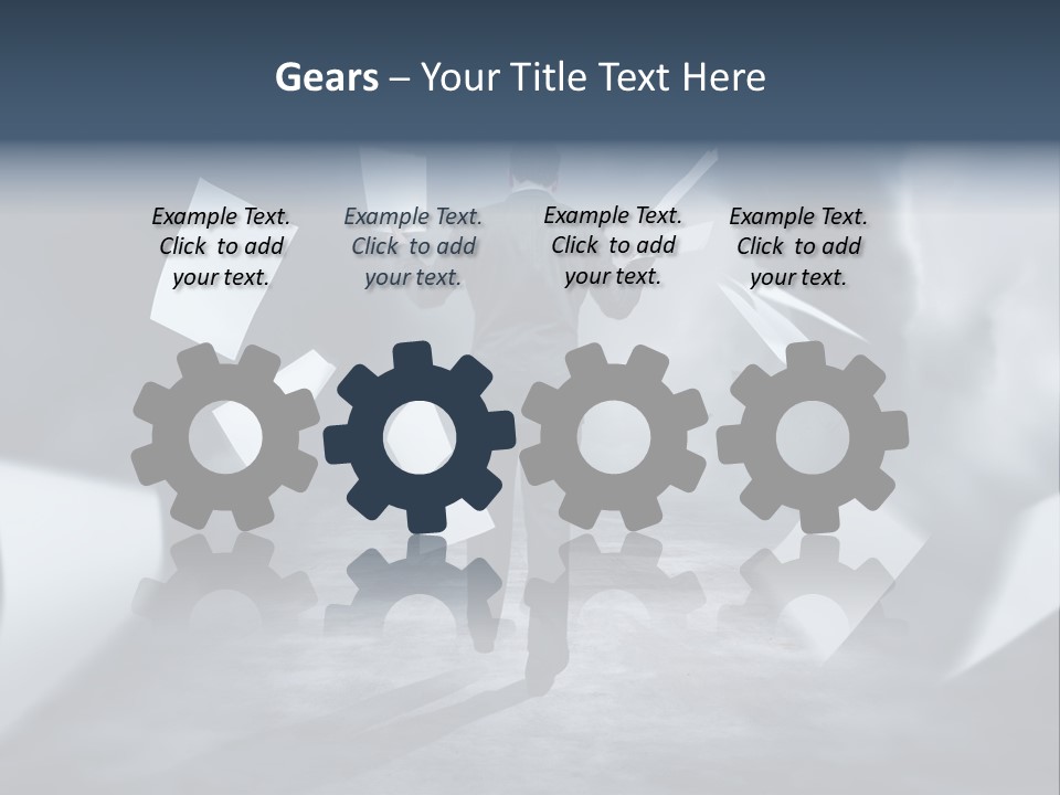 Flying Destruction Power PowerPoint Template