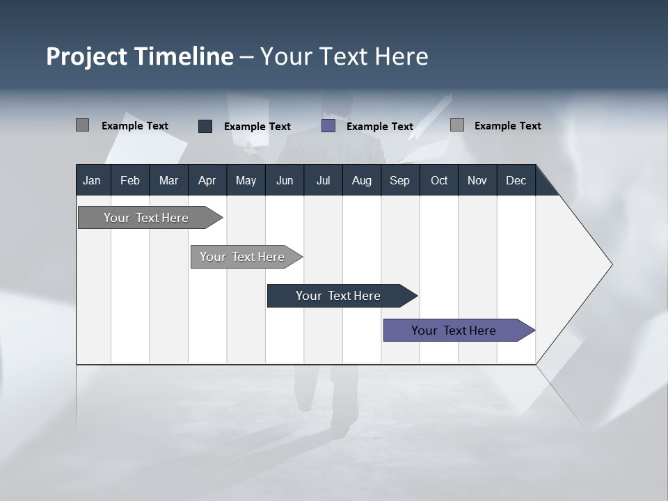 Flying Destruction Power PowerPoint Template