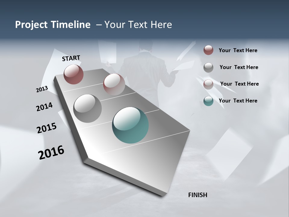 Flying Destruction Power PowerPoint Template