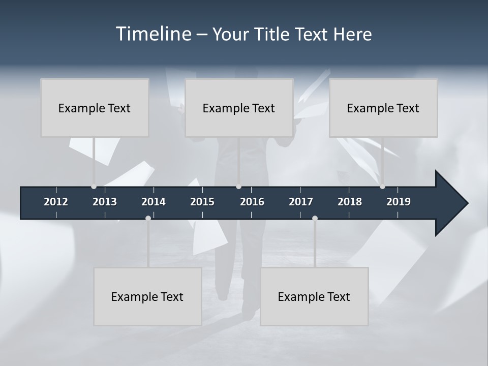 Flying Destruction Power PowerPoint Template