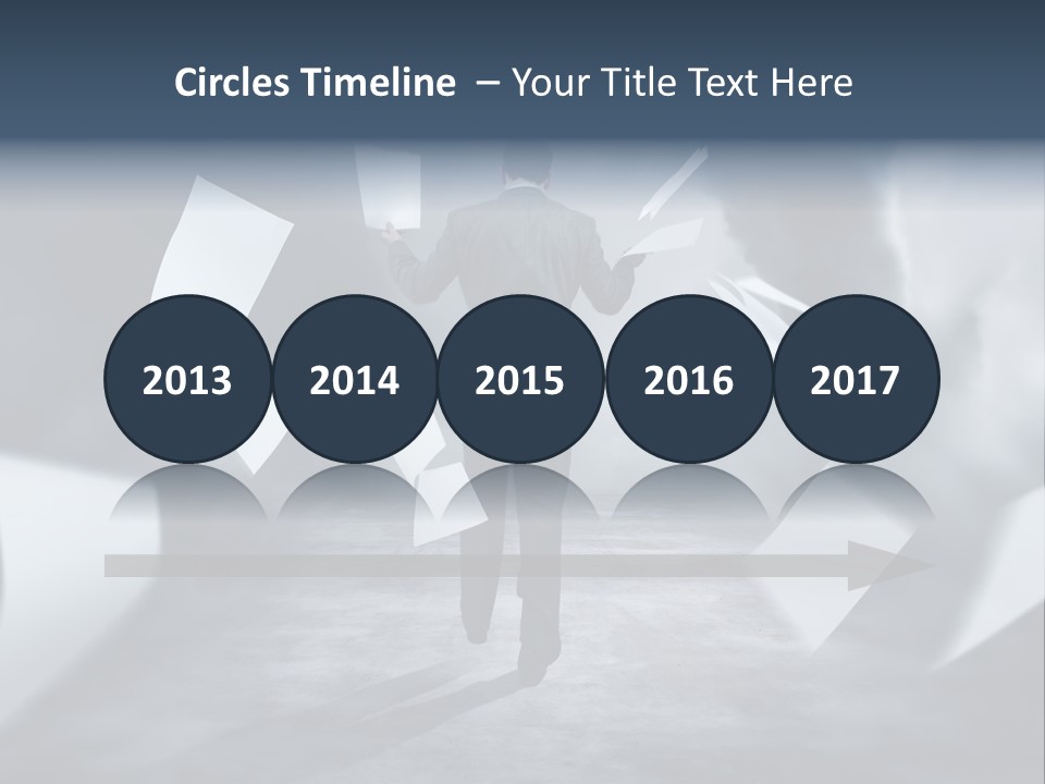 Flying Destruction Power PowerPoint Template