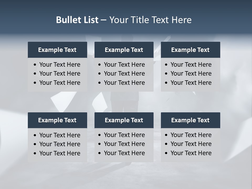Flying Destruction Power PowerPoint Template