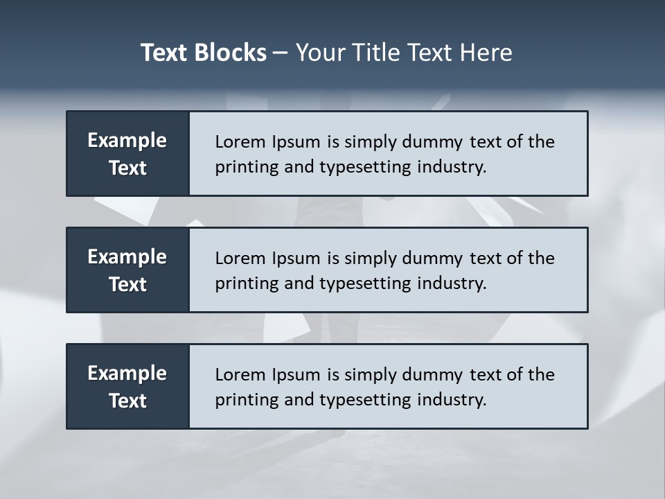 Flying Destruction Power PowerPoint Template