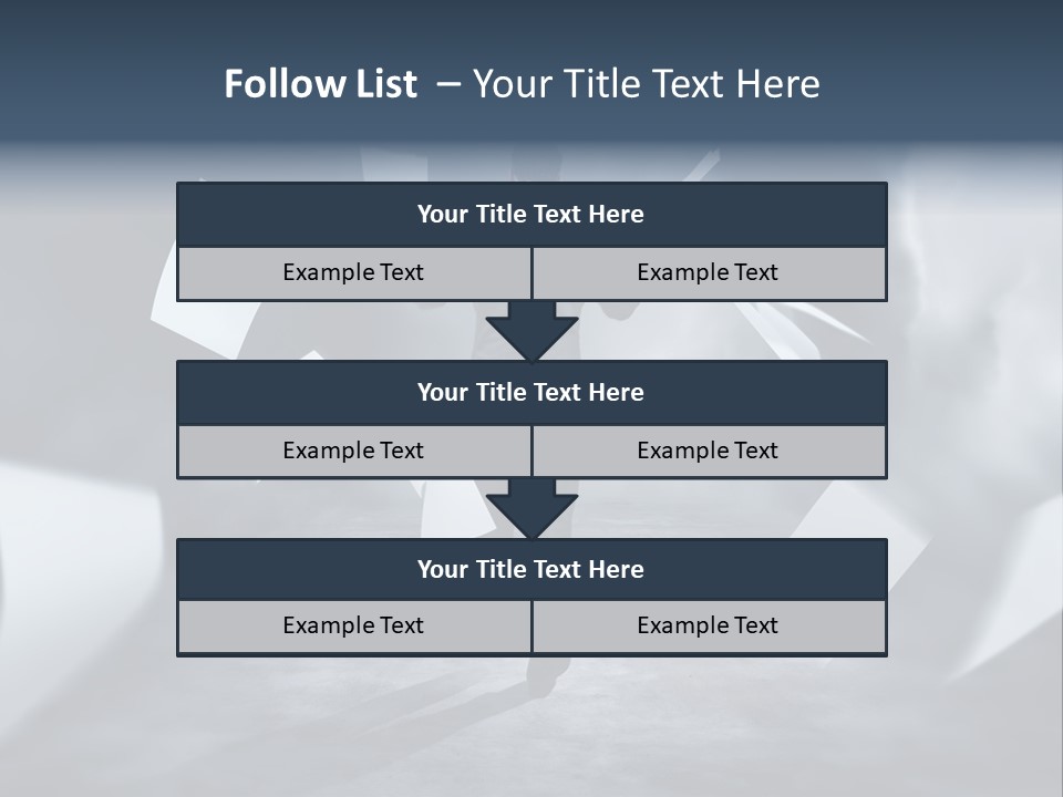 Flying Destruction Power PowerPoint Template