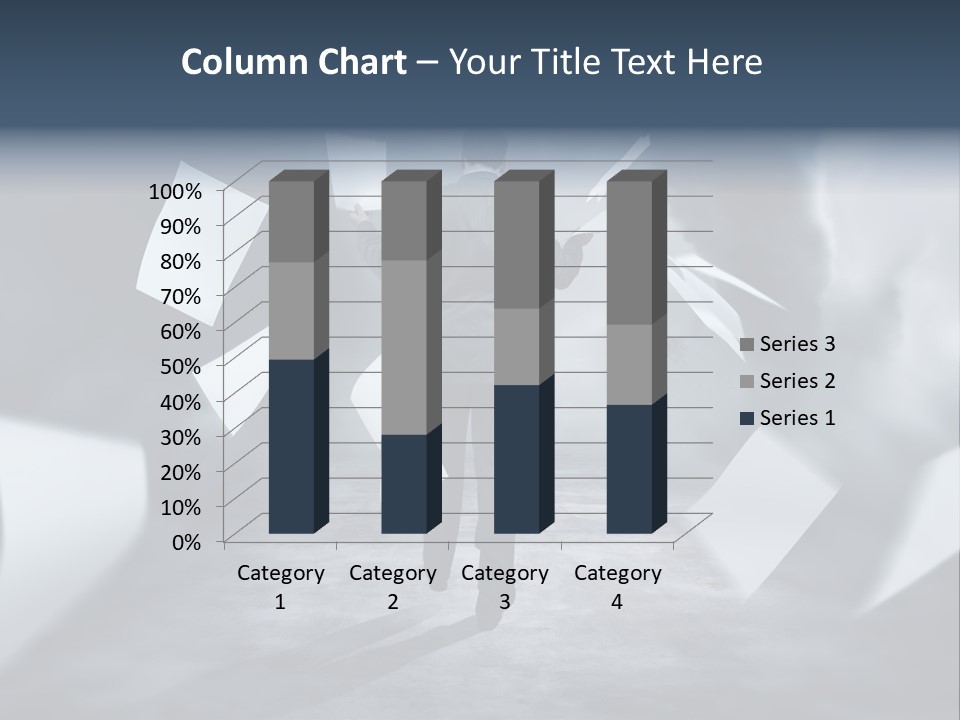 Flying Destruction Power PowerPoint Template