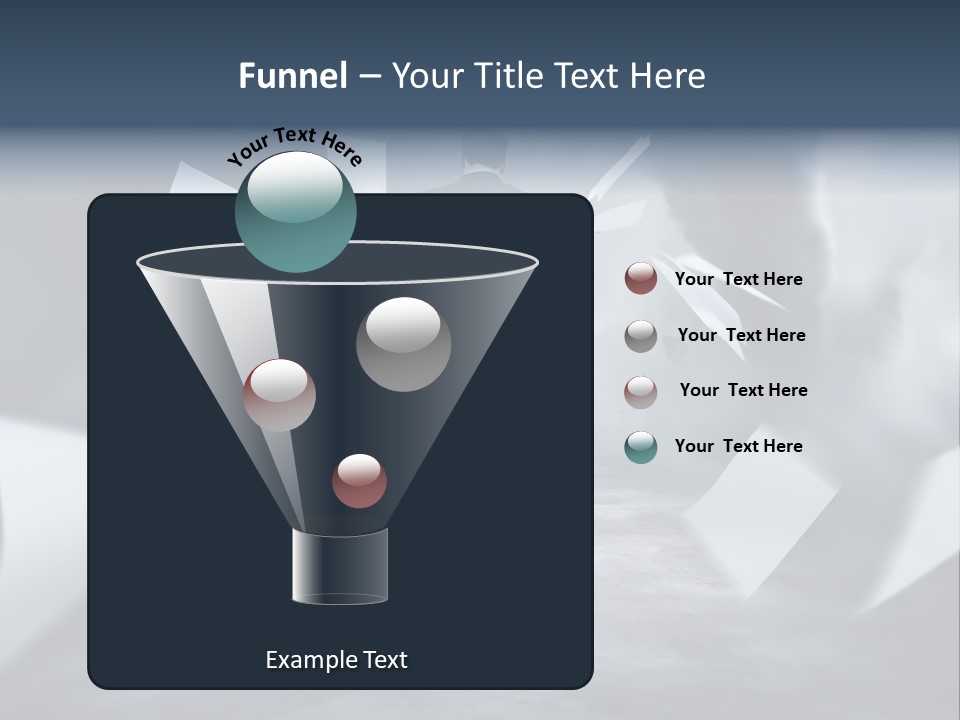 Flying Destruction Power PowerPoint Template