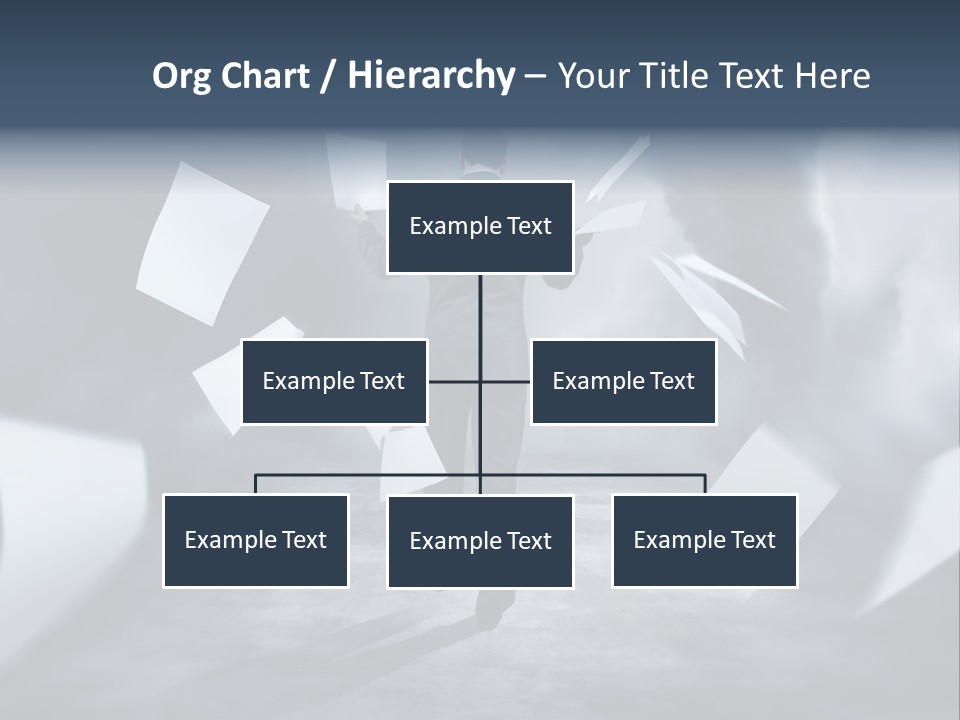 Flying Destruction Power PowerPoint Template