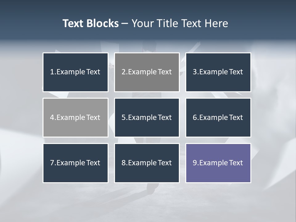 Flying Destruction Power PowerPoint Template