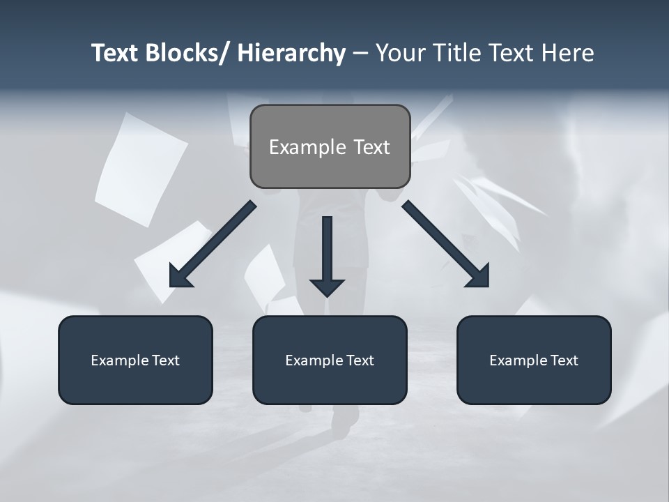 Flying Destruction Power PowerPoint Template