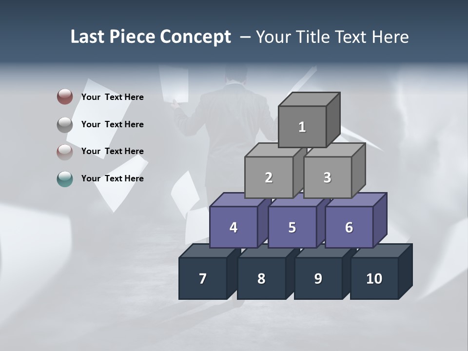 Flying Destruction Power PowerPoint Template