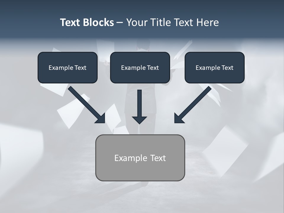 Flying Destruction Power PowerPoint Template