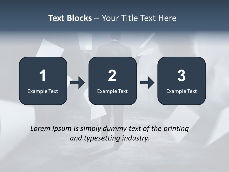 Flying Destruction Power PowerPoint Template