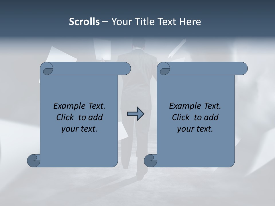 Flying Destruction Power PowerPoint Template
