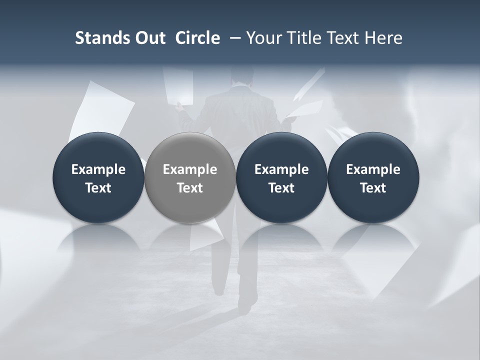 Flying Destruction Power PowerPoint Template