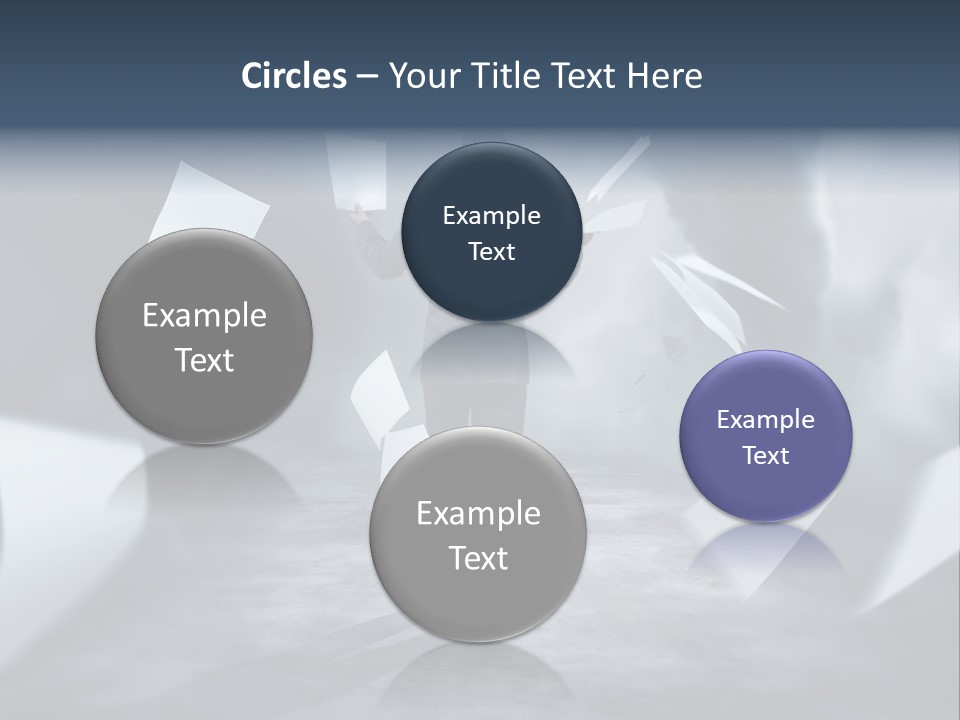 Flying Destruction Power PowerPoint Template