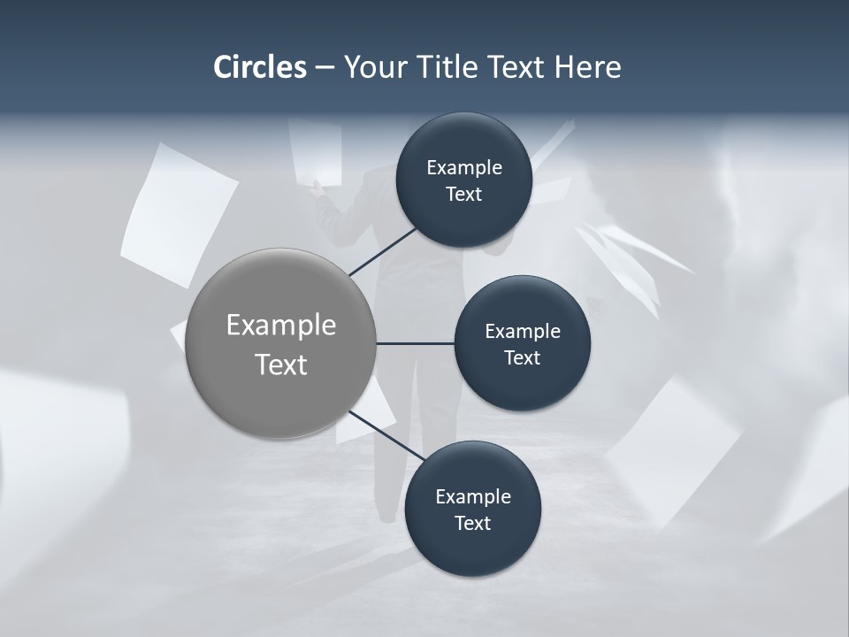 Flying Destruction Power PowerPoint Template