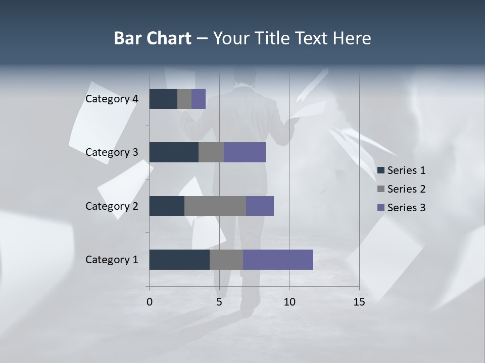 Flying Destruction Power PowerPoint Template