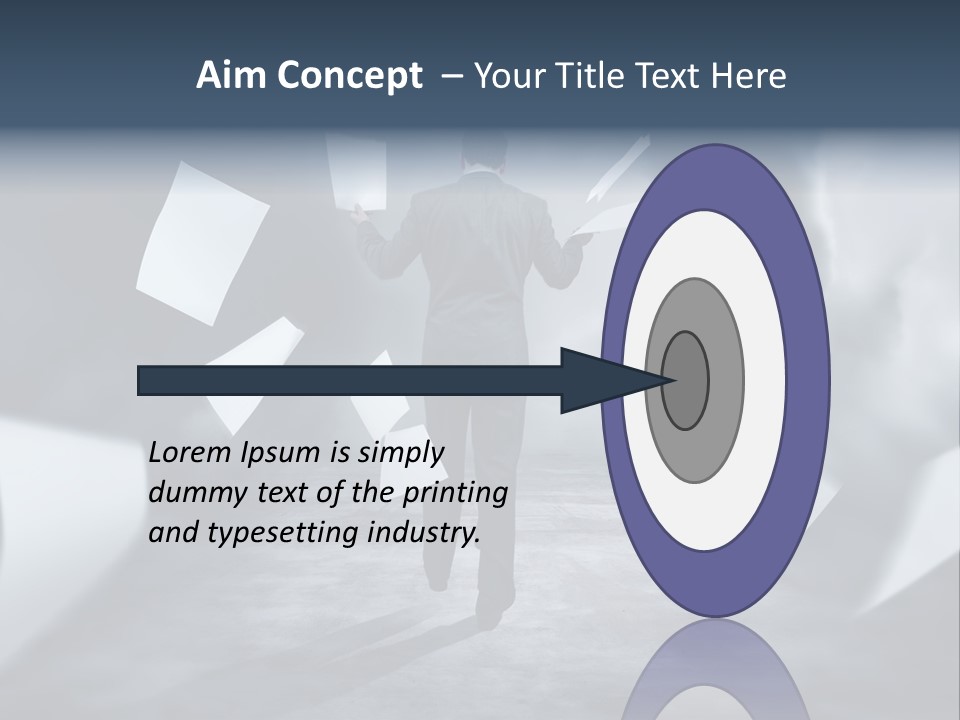 Flying Destruction Power PowerPoint Template