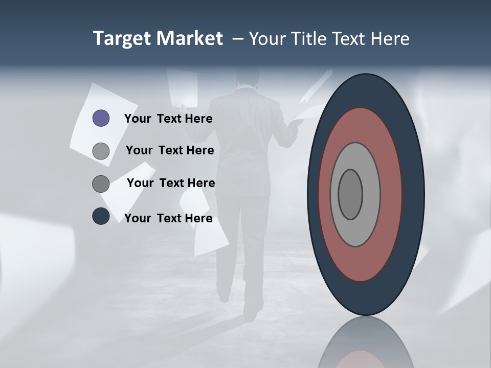 Flying Destruction Power PowerPoint Template