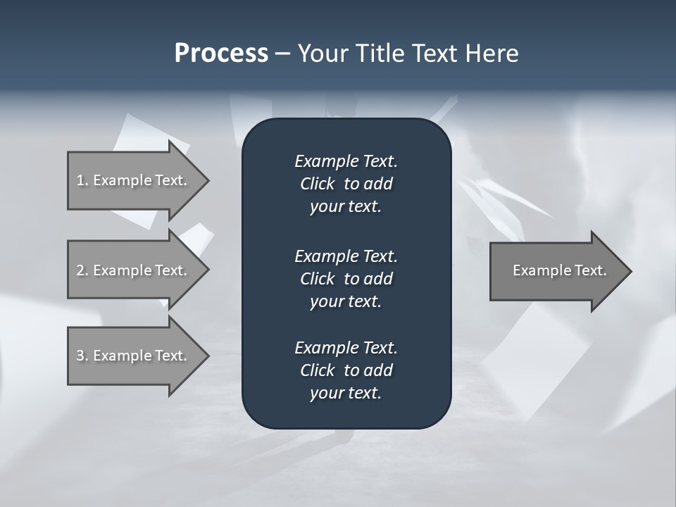 Flying Destruction Power PowerPoint Template