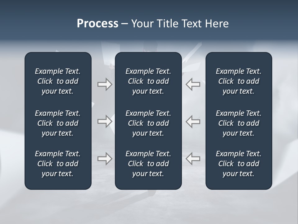 Flying Destruction Power PowerPoint Template