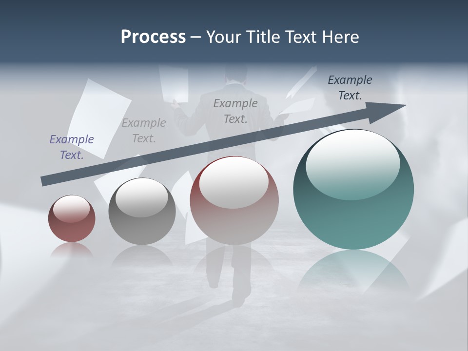 Flying Destruction Power PowerPoint Template