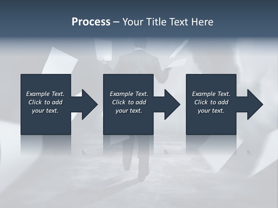 Flying Destruction Power PowerPoint Template