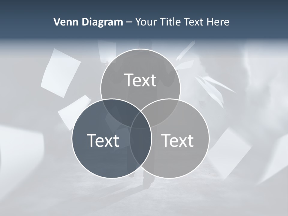 Flying Destruction Power PowerPoint Template