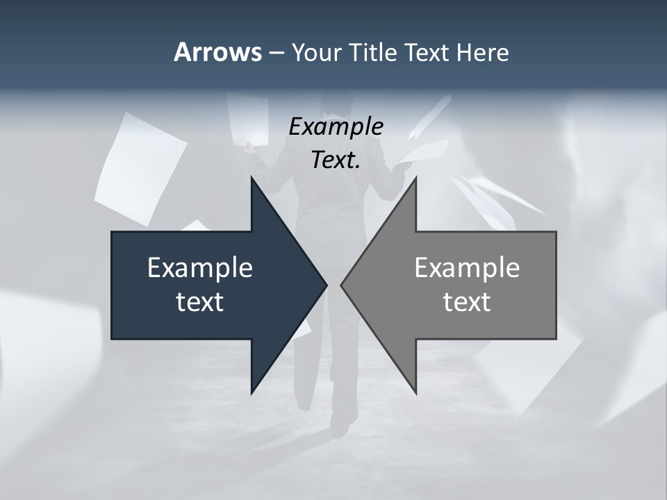 Flying Destruction Power PowerPoint Template