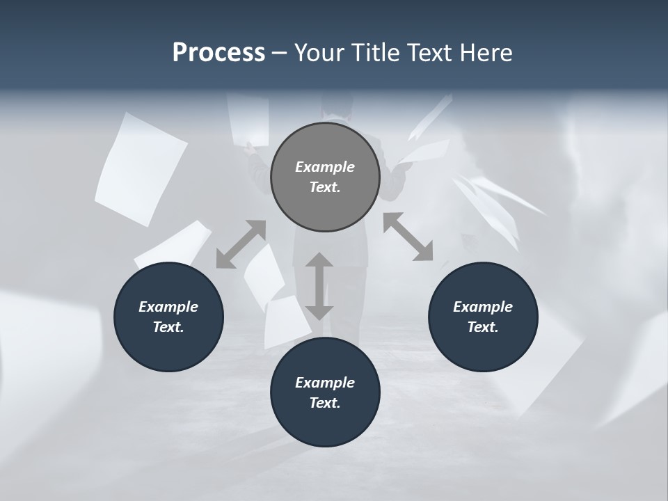 Flying Destruction Power PowerPoint Template