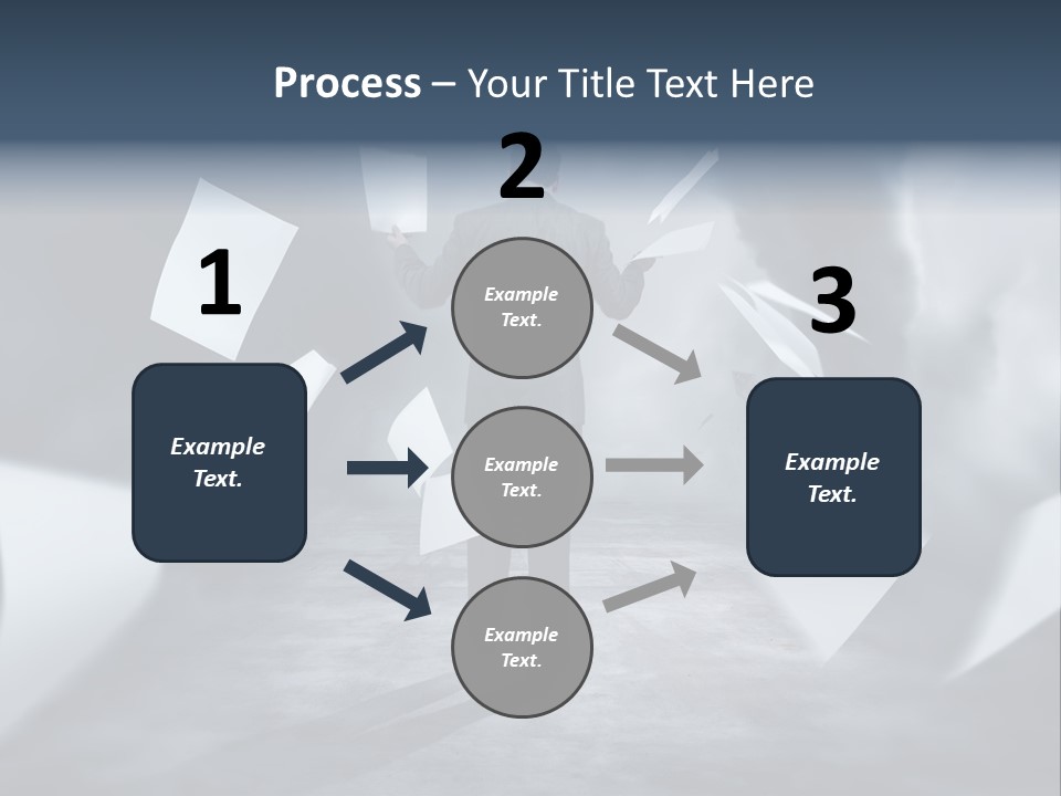 Flying Destruction Power PowerPoint Template